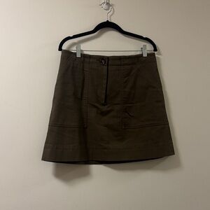 Tory Burch Olive Green Corduroy Skirt